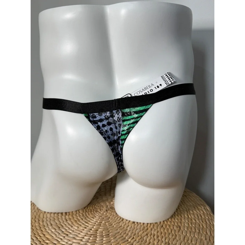 CosaBella  Men's Fashion Lace Thong Soft Stretch Designer Brief‎ size L